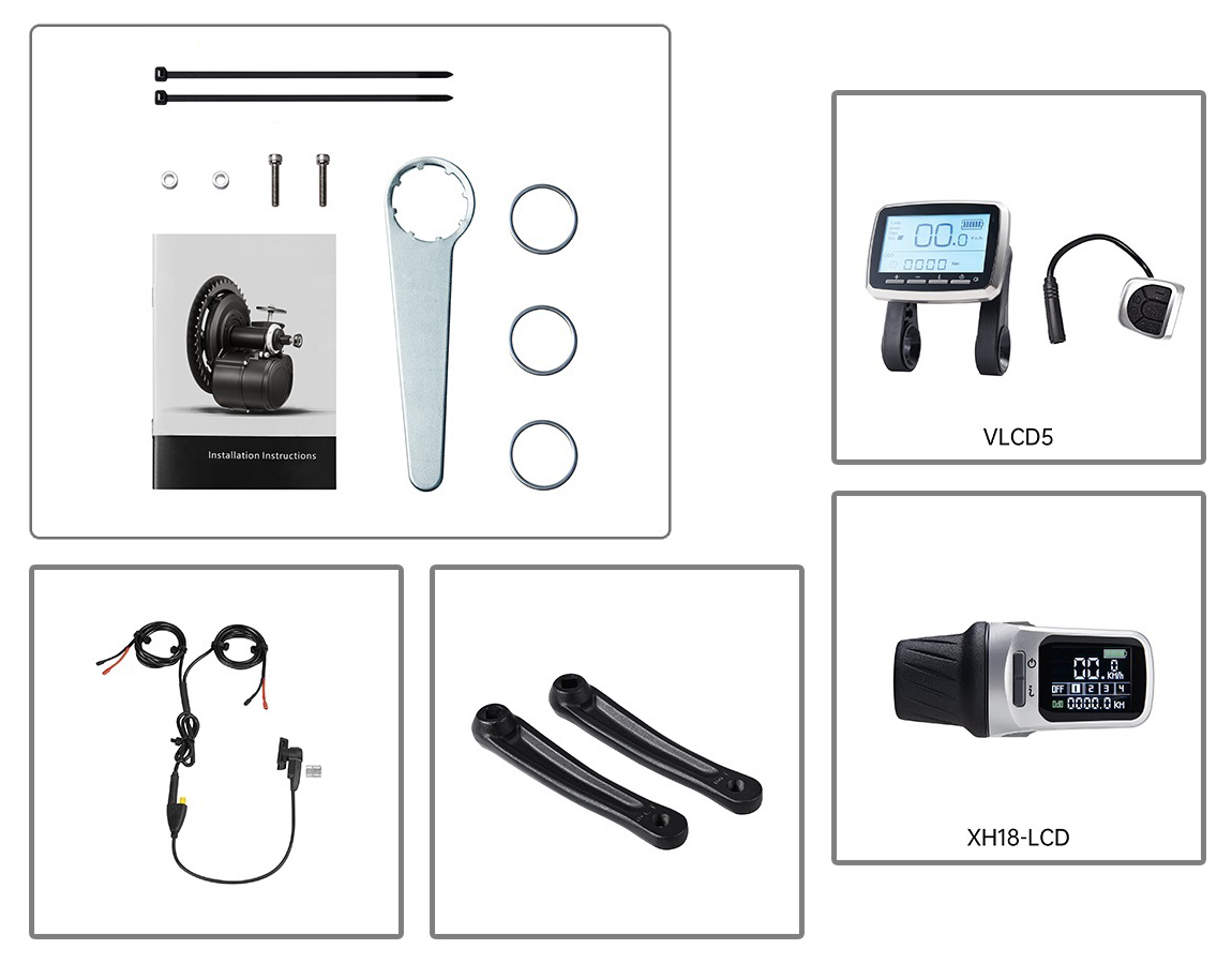 Motor Central Tongsheng TSDZ2B – 250W, 36V, Sensor de Par, 80Nm